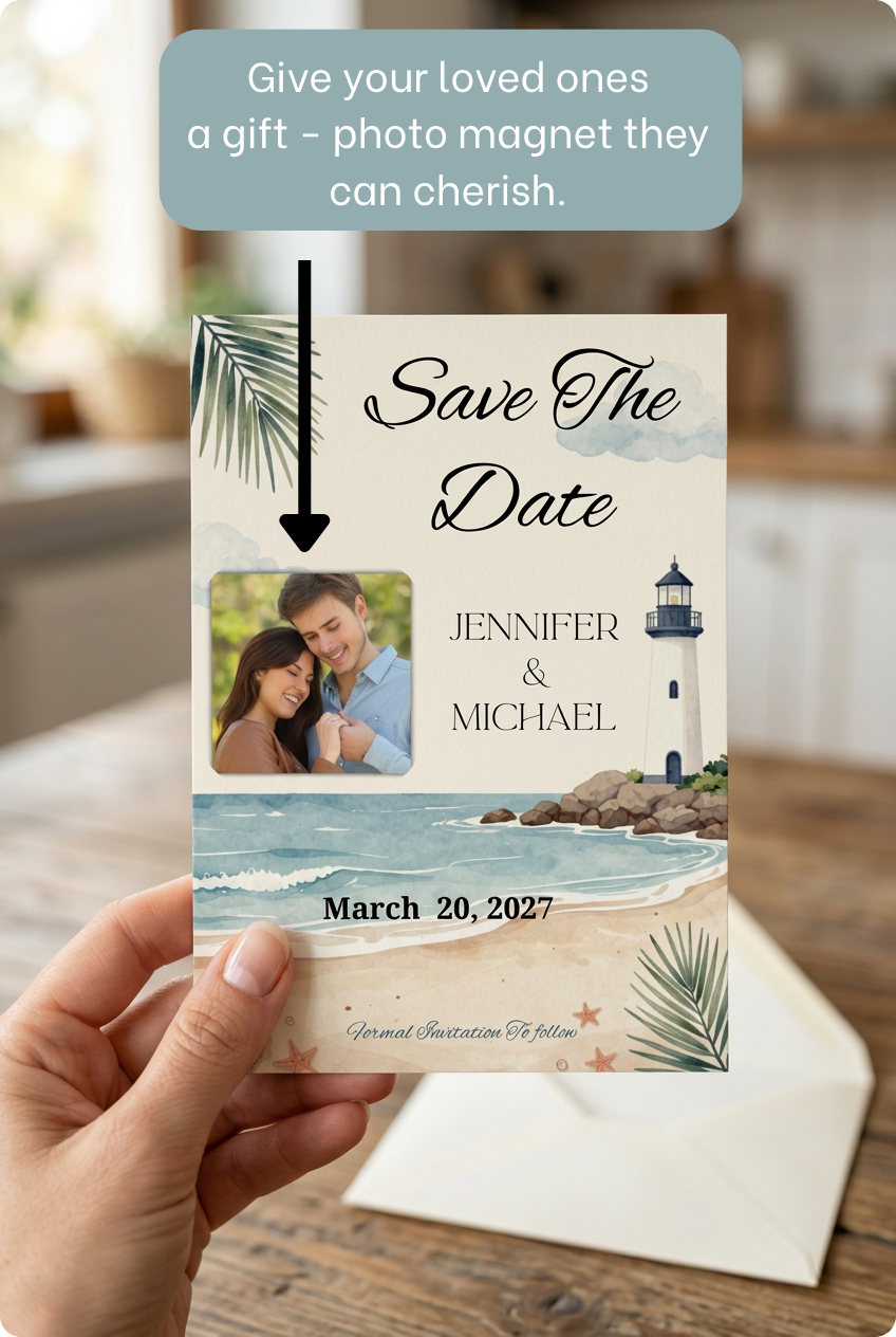 Personalized 2×2 Photo Magnet Sets